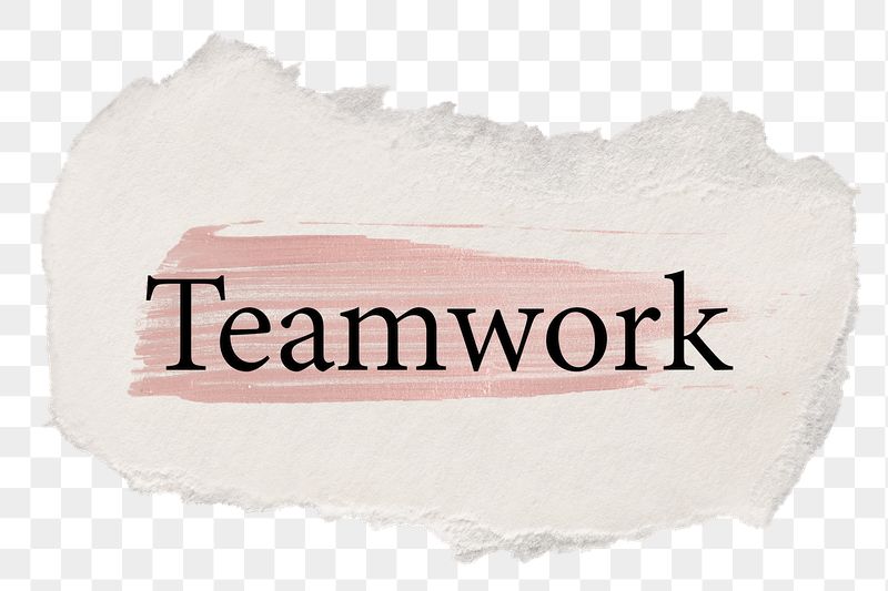 Teamwork png word sticker typography, | Free PNG - rawpixel