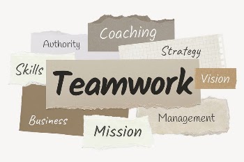 Teamwork word, ripped paper typography | Free PSD - rawpixel