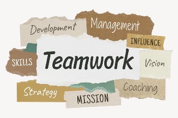 Teamwork word, ripped paper typography | Free PSD - rawpixel