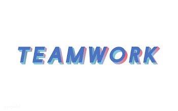 Teamwork word typography | Free stock vector - 66061