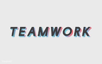 Teamwork word typography | Free stock vector - 66084
