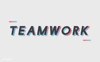 Teamwork word typography | Free stock vector - 66272