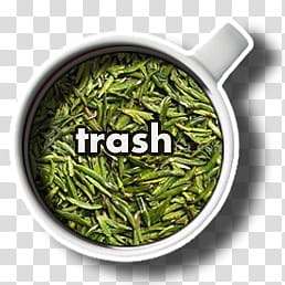 TeaPause dock icons, trashfull, green vegetables transparent background PNG clipart