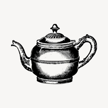 Teapot drawing clipart, vintage object | Free Vector - rawpixel