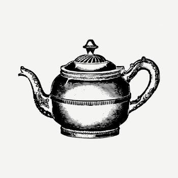 Teapot drawing, vintage illustration psd. | Free PSD - rawpixel