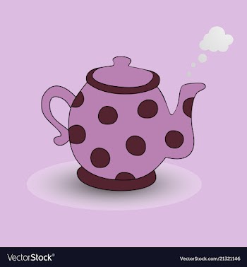 Teapot kettle tea kettle icon and silhouette vector image