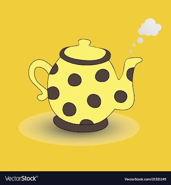 Teapot kettle tea kettle icon and silhouette vector image