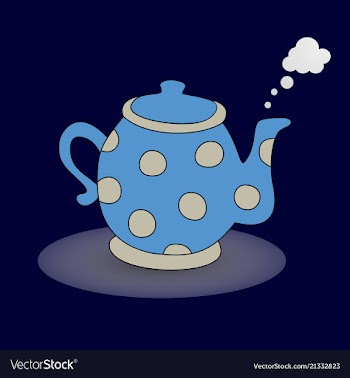 Teapot kettle tea kettle icon and silhouette vector image