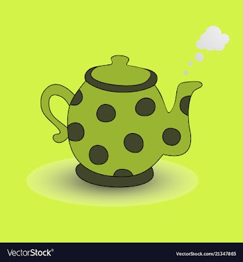 Teapot kettle tea kettle icon and silhouette vector image