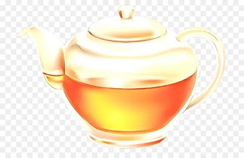 teapot yellow drink tableware clip art