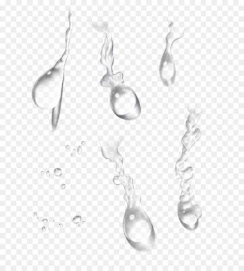 Tears Drop Clip art - Transparent water droplets 