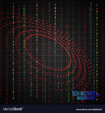 Tech abstract scene vector image