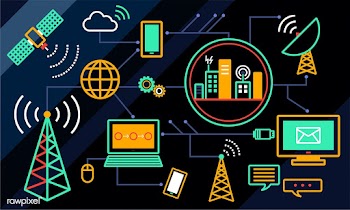 Tech background communication | Free stock vector - 396094