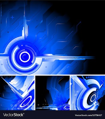 Tech composition vector image