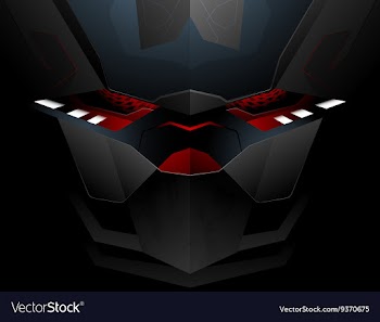 Tech robot abstract vector image