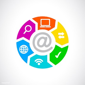Techie background communication | Free stock vector - 397466