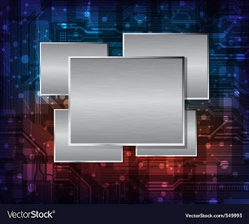 Technical network vector image