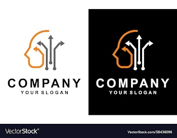 techno people modern ideas creative logo