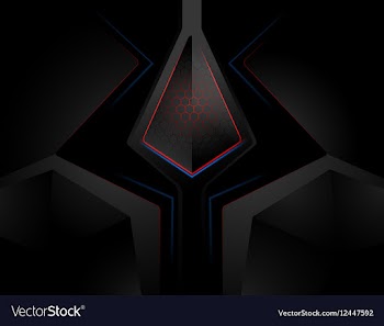 Techno surface scene vector image