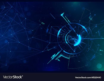 technology abstract and cyber security concept