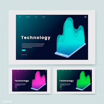 Technology and IT informational website graph.. | Free stock vector - 458354