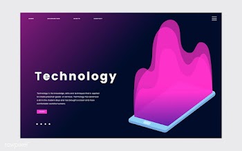 Technology and IT informational website graph.. | Free stock vector - 458400