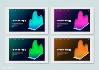 Technology and IT informational website graph.. | Free stock vector - 458407