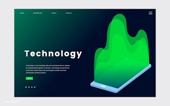 Technology and IT informational website graph.. | Free stock vector - 458417