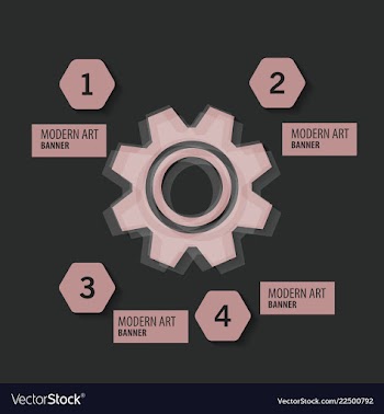 Technology background with gear wheel cover vector image