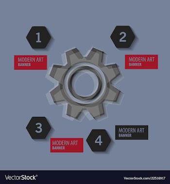 Technology background with gear wheel cover vector image