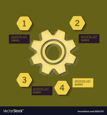 Technology background with gear wheel cover vector image