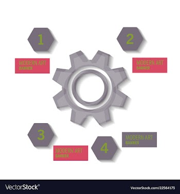 Technology background with gear wheel cover vector image