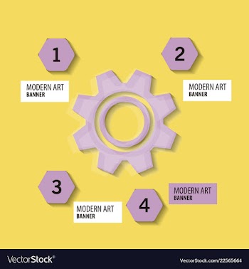 Technology background with gear wheel cover vector image