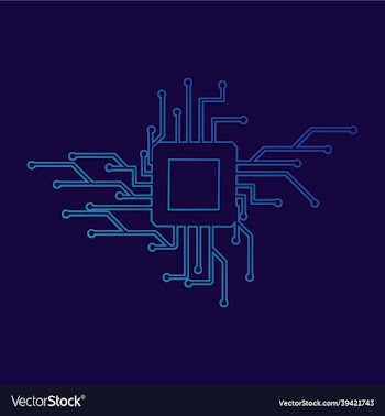 technology circuit board tree pattern concept