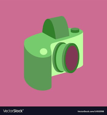 Technology gadget in flat design camera vector image