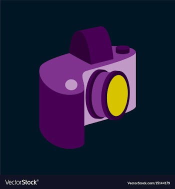 Technology gadget in flat design camera vector image
