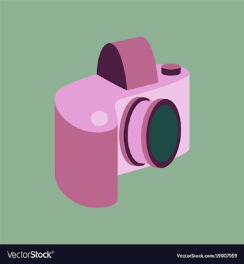 Technology gadget in flat design camera vector image