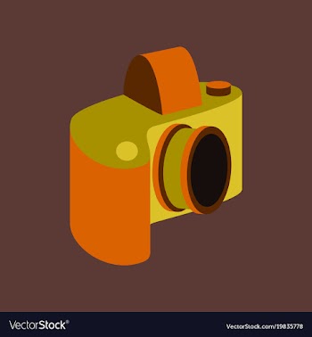 Technology gadget in flat design camera vector image