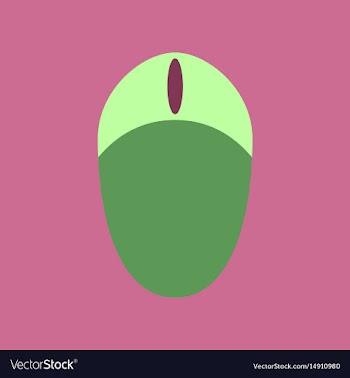 Technology gadget in flat design computer mouse vector image