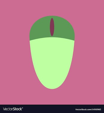 Technology gadget in flat design computer mouse vector image