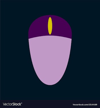 Technology gadget in flat design computer mouse vector image