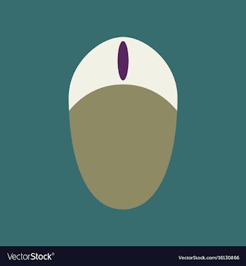 Technology gadget in flat design computer mouse vector image