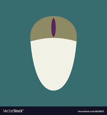Technology gadget in flat design computer mouse vector image