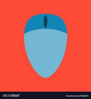 Technology gadget in flat design computer mouse vector image