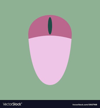 Technology gadget in flat design computer mouse vector image