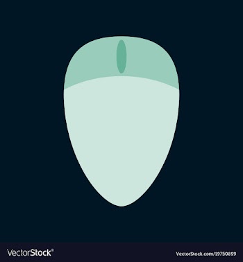 Technology gadget in flat design computer mouse vector image