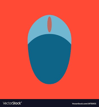 Technology gadget in flat design computer mouse vector image