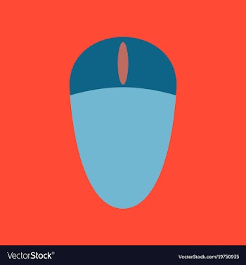 Technology gadget in flat design computer mouse vector image