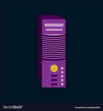 Technology gadget in flat design computer vector image