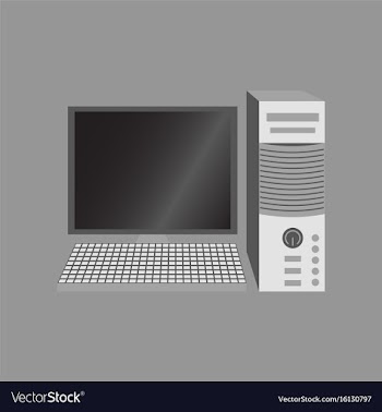 Technology gadget in flat design computer vector image